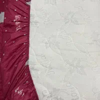 ملحفه روتشکی یک نفره کش دار همراه روبالشی نخ پنبه|رختخواب، بالش، پتو|تهران, استاد معین|دیوار