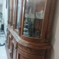 بوفه قدیمی منبت کاری بزرگ پنج در بزرگ جادار