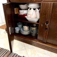 کنسول چوبکده ( کمد ظرف ) چوب گردو|بوفه، ویترین، کنسول|تهران, نارمک|دیوار