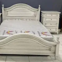 تخت خواب یک و نیم نفره چوبی سایز 120 در 200|تخت و سرویس خواب|اردبیل, |دیوار