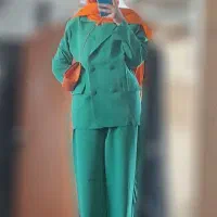 کت وشلوارباشال وکیف نارنجی