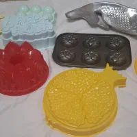 قالب کیک وژله،   و اردورخوری.  جای آبلیمو  نمک پاچ|ظروف پخت‌وپز|قم, صفائیه|دیوار