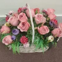 سبد گل باکس گل مصنوعی