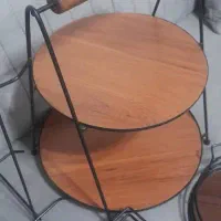 استند دو طبقه سینی جا قاشقی استند قاشق و چنگال