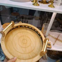 سینی چوبی مشبک دسته دار|ظروف سرو و پذیرایی|مشهد, رده|دیوار