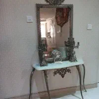 آینه وشمعدان برنجی