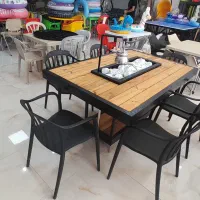 اتشدان گازی چوب ترمو کلاف مقاوم صندلی پلیمری
