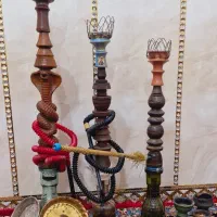 سه عدد قلیون با وسایل
