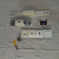 توپی قفل سوییچی با۳کلید/کلیدپریز تلفن/قاب مهتابی