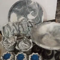 ظروف پذیرایی طرح سنگی