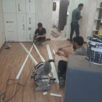 بازسازی صفر تا صد نقاشی کناف کاغذ پارکت برقکشی