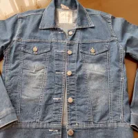 کت جین آبی کاغذی دخترانه