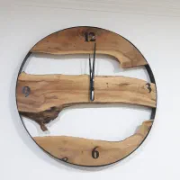 ساعت دیواری چوبی سایز بزرگ
