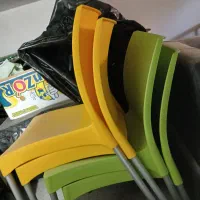 ۶عدد صندلی پایه فلزی