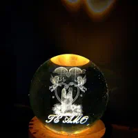 گوی چراغ خواب شیشه ای