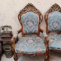مبل ۹ نفره خوش رنگ به همراه میز و ۳ میز عسلی|مبلمان خانگی و میز عسلی|تهران, کن|دیوار