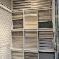 فروش انواع پرده تور زبرا حریر شید پارچه ای پانچ