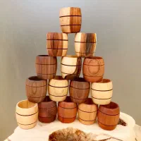 شات قهوه چوبی