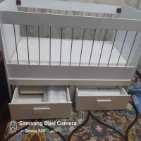 تخت نوزاد همراه با تشک تا هفت سالگی|تخت و سرویس خواب|اهواز, کمپلو شمالی|دیوار