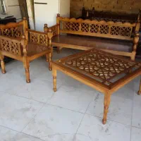 تخت سنتی چوب روس|مبلمان خانگی و میز عسلی|خرم‌آباد, |دیوار