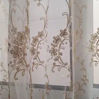 دو عدد پرده گلدوزی شده دوخته شده|پرده، رانر، رومیزی|اصفهان, دشتستان|دیوار