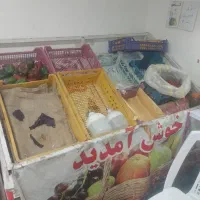 فروش کامل وسایل میوه فروشی|فروشگاه و مغازه|شیراز, شیشه‌گری|دیوار