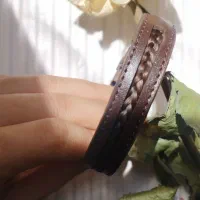 دستبند چرم موی یار