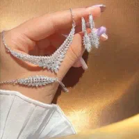 ست گردنبند،دستبند،گوشوار\انگشتر عیار استاندارد ۹۲۵