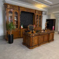 مبلمان اداری کلاسیک رومانی میزمدیریت۲۶۰کتابخانه۴۴۰