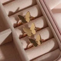 انگشتر نقره پروانه