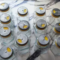 جا ادویه‌ای چوبی و شیشه‌ای