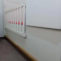 تخت کودک و نوجوان سفید در حد نو|تخت و سرویس خواب|بابل, |دیوار