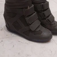 نیم بوت نو یشمی رنگ چسبی،لژ دار ، لژ مخفی،سایز ۳۸|کیف، کفش، کمربند|ری, شهادت|دیوار