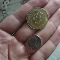 سکه 1سنت آمریکا و تی ارسی قدیمی|کلکسیون سکه، تمبر، اسکناس|بیجار, |دیوار