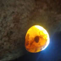 سنگ یاقوت زرد تراش نخورده باستانی