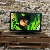 تلوزیون سامسونگ ۳۸ سالم با میز چوب در حد نو|تلویزیون و پروژکتور|تهران, نیروی هوایی (پیروزی)|دیوار