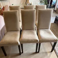 وسایل خانه ۶ عدد صندلی ناهار خوری و جا کفشی