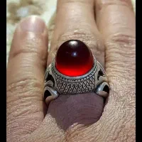 انگشتر نقره عقیق استاد ممی سعادت پلمپ کلکسیونی