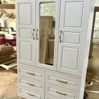 کمد لباس سه درب مدل خطی کرم سنگی با چک 6ماه|جاکفشی، کمد، دراور|زنجان, |دیوار