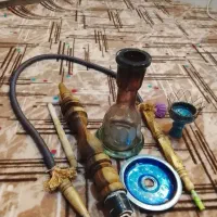 فروش فوری قلیان چوبی بزرگ زیر قیمت