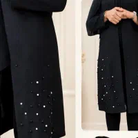 مانتو مشکی مجلسی سایز ۴۰ فقط۳۰۰