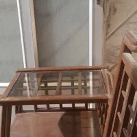 صندلی تلفن رنگ قهوه‌ای|مبلمان خانگی و میز عسلی|کاشان, کوشک صفی|دیوار