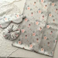 روبالشتی ساتن بهمراه اسکرانچی و چشم بند..|رختخواب، بالش، پتو|بیرجند, |دیوار