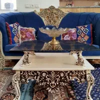 مبل هفت نفره به همراه جلو مبلی و میز تلویزیون|مبلمان خانگی و میز عسلی|خلخال, |دیوار