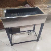 منقل ذغالی بدنه استیل در حد نو