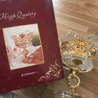 ظرف آجیل طلاکوب خارجی پایه دار|ظروف سرو و پذیرایی|تبریز, |دیوار