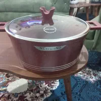 دیگ درب شیشه ای بزرگ