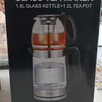 قوری و کتری شیشه ای برقی