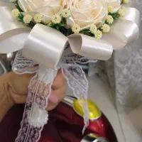 دسته گل عروس . باکس گل . دسته گل . باکس ولنتاین .|گل مصنوعی|مشهد, شفا|دیوار