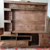 میز تلوزیون چوبی دو تیکه